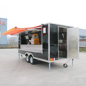 Remorque alimentaire commerciale remorquable d'occasion 2025 avec 2 ans de garantie, équipement de cuisine électrique complet - Product Image 3