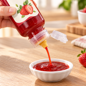Bouteilles de sirop en plastique de qualité alimentaire, transparentes, anti-fuite, pour le ketchup, la sauce et le miel - Product Image 3