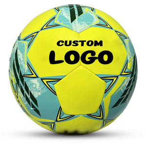 Balón de fútbol cosido a máquina con logotipo personalizable de alta calidad, Fútbol ligero de cuero PU para práctica de competición - Product Image 1