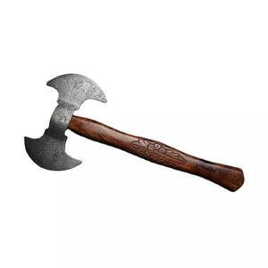 Venta al por mayor personalizado de alta calidad OEM ODM servicio profesional Damasco hecho hacha de acero hacha con mango de madera rosa - Product Image 3