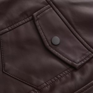 Streetwear Fashion Crop-Top <b>Women's</b> <b>Jackets</b> High Quality Cowhide <b>Leather</b> Breathable Casual Wear Crop-Top <b>Leather</b> <b>Jacket</b> <b>Women</b> - Product Image 5