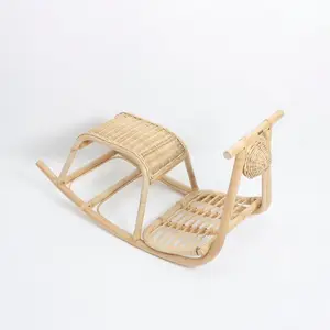 Rattan ride on car rocker fair price baby toddler swing chair riding toy cars customizable sizes