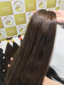 Cabello Virgen Vietnamita de Doble Calidad Superior, 50 cm, Negro, Liso, Trama de Piel, Trama Doble a Máquina, Perfección Natural - Product Image 6