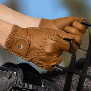 Guantes de cuero para montar a caballo asequibles Guantes de estilo cómodo de calidad premium para hombre Guantes para exteriores Perfectos para usos diarios - Product Image 1