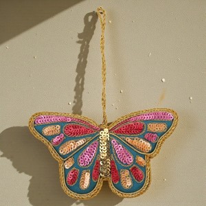Adorno colgante de mariposa con cuentas y hilo de seda |   Adorno Decorativo Tradicional para Decoración del Hogar, Bodas, Festivales y Regalos - Product Image 1