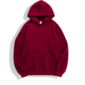 Sweat-shirt unisexe surdimensionné de qualité supérieure en coton du Bangladesh pour homme, avec fonction anti-rétrécissement, motif uni, tricoté - Product Image 1