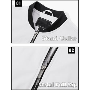 Nueva gran oferta, nombre de equipo personalizado, Letterman, moda de alta calidad, bombardero de invierno para hombre, parches bordados, chaqueta Universitaria de Trabajo para hombre - Product Image 4