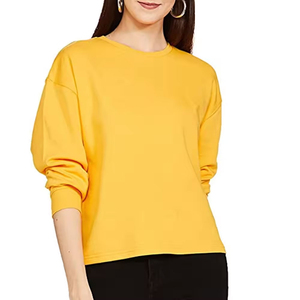 Camiseta Casual de Manga Larga Personalizada para Mujer, Tela de Poliéster/Algodón, Impresión de Pantalla, Logotipo Personalizado en Color, Secado Rápido, Ecológica - Product Image 4