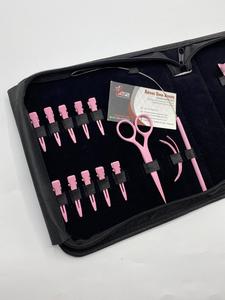 Kit de herramientas de extensión de cabello al por mayor de acero inoxidable sostenible Rosa bebé cinta profesional personalizada en alicates de extensión de cabello de prensa - Product Image 2
