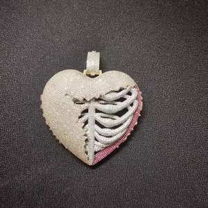 Ensembles de bijoux fins en diamant en forme de coeur de qualité supérieure avec collier pour femmes de style fantaisie à vendre à l'exportation - Product Image 1