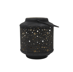 El más nuevo diseño Iron Lantern Matt Black Pc Candle Holder Lantern para el hogar Tabletop Decoración de Navidad hecha a mano - Product Image 1