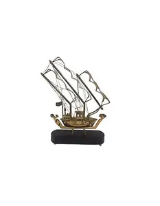 Brass thủ công tàu thuyền Titanic với cơ sở bằng gỗ showpiece cho văn phòng nhà trang trí Antique cái nhìn Brass