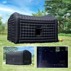 Oxford negro portátil LED <span class=keywords><strong>discoteca</strong></span> iluminación móvil club nocturno carpa inflable cubo fiesta tienda inflable club nocturno - Product Image 5
