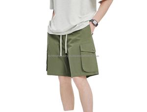 OEM/ODM personalizado al por mayor de alta calidad de los hombres sueltos Casual con cordones Bolsillo grande pantalones Cargo Street Trend prendas de vestir exteriores pantalones cortos - Product Image 5