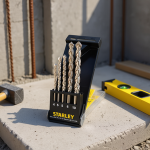 Jeu de 5 forets Stanley à tige cylindrique pour maçonnerie et béton - dans une boîte - Product Image 3
