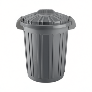 Contenedor de Basura AURORA Graphite 8101374153 (23 Litros) con Tapa Doble de Clip Teo para Tontarelli - Product Image 2