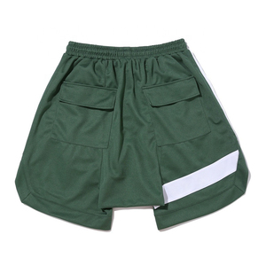 Prix de gros meilleure vente 2022 couleur unie 100% coton conception de logo personnalisé sublimation vêtements d'été vêtements pour hommes shorts - Product Image 2