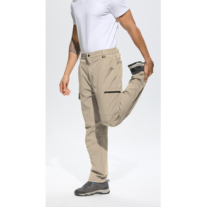 Pantalon softshell respirant pour hommes en plein air imperméable à séchage rapide pantalon léger pour la randonnée escalade trekking vêtements de camping - Product Image 4