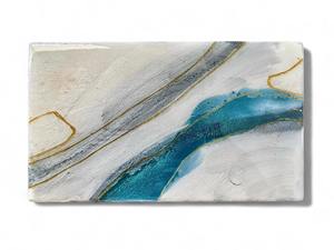 Planche à découper moderne bleue et blanche pour table de cuisine, plateau à fromage, fruits, pain et utilisation pour les réceptions, en provenance d'Inde - Product Image 4