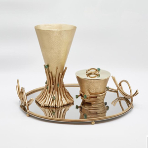 Quemador Bakhoor de metal plateado de alta calidad, incienso árabe, cuenco y quemador decorativo de diseño metálico de lujo - Product Image 3