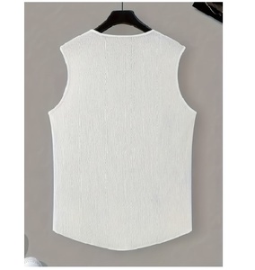 Camisetas Deportivas Funcionales para Hombre, Estilo Cuello en V, Blancas, Transpirables, para Entrenamiento y Ejercicio - Product Image 2