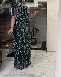 Vestido Largo de Fiesta de Noche, Estilo Imperio de Lujo, con Lentejuelas de Cristal, Brillante, Sexy, con Tirantes de Espina de Pescado, sin Tirantes, Línea A - Product Image 1