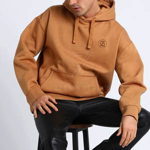 Cómodo básico Loose Fit Pullover Hoodie con patrón sólido de tela suave para ropa informal de invierno - Product Image 4