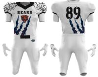 Uniforme de football américain en sergé imprimé numérique personnalisé en gros, ensembles pour hommes, drapeau de haute qualité, vêtements de football américain