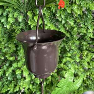 Cadena de Lluvia Decorativa Premium para Canaletas de Techo, Cadena de Drenaje Colgante Elegante - Product Image 5