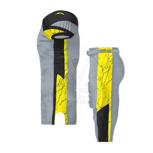 Uniformes de fútbol americano de poliéster de alta calidad XL unisex, ropa deportiva para jóvenes de nuevo diseño con tops y pantalones cortos estampados a la venta - Product Image 3