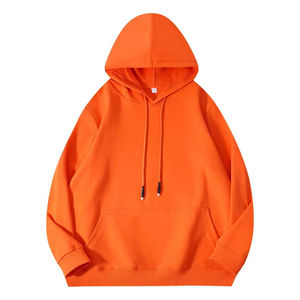 เสื้อมีฮู้ดผ้าโพลีเอสเตอร์/ ผ้าฝ้ายซักกรดสำหรับฤดูหนาว350gsm โอเวอร์ไซส์พิมพ์โลโก้พัฟ2025ออกแบบได้ตามต้องการ - Product Image 2