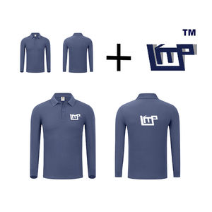 POLO de manga larga con logotipo personalizado para hombre, informal, Otoño, estilo transpirable, ropa de calle para hombre - Product Image 2