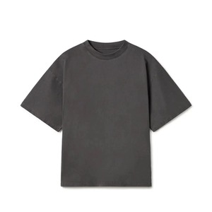 Microfiber T-shirt Men Blank <b>Mock</b> <b>Neck</b> Heavyweight Oversized - Product Image 6