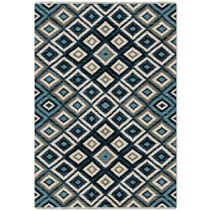 Netline Home Quiet Heritage Mid Blue <b>Washable</b> <b>Rug</b> - Product Image 2