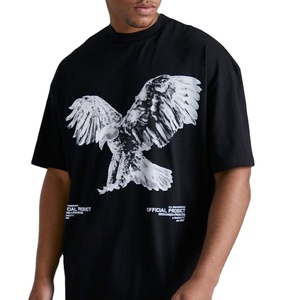 100% coton de qualité supérieure 150 gsm T-shirt imprimé LOGO personnalisé T-shirt uni vierge pour hommes 350 gsm T-shirts en jersey de coton - Product Image 1