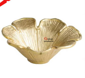 Tazón de comida y fruta seca de acero inoxidable de metal con acabado plateado de alta calidad para restaurante y bar de hotel - Product Image 2