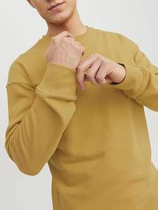 OEM pull à col rond hommes 300g pull à manches longues sweat décontracté couleur unie sweat à capuche en éponge française - Product Image 5