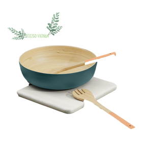 Ensaladera de bambú hilado natural MOQ bajo tamaño/forma/logotipo/color personalizado con alta calidad y precio barato por ECO2GO VIETNAM - Product Image 3