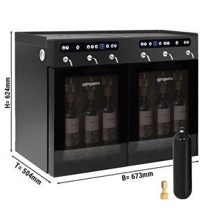 Dispensador de Vino Refrigerado - Doble Zona - 6 Botellas - Product Image 2