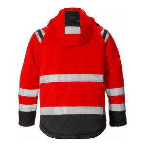 OEM Men's Hi Vis High Visibility Softshell <b>Work</b> Jackets Custom Logo <b>Waterproof</b> Construction Reflective Safety Jacket - Product Image 2