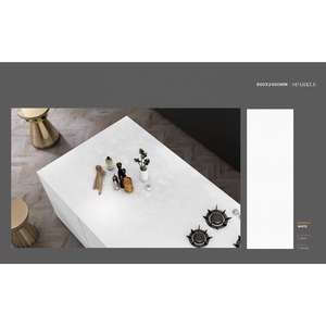 Dalle de porcelaine émaillée noire Marquina 800x2400x18mm sol brillant flair espagnol carreaux de granit en pierre frittée - Product Image 5