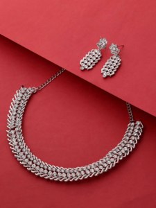 Juego de collares de gargantilla de cadena de eslabones de belleza sin esfuerzo para bodas y regalos - Product Image 2