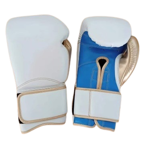 Gants de boxe professionnels en cuir véritable, respirants, antidérapants, couleurs personnalisées, avec support de poignet, pour l'entraînement - Product Image 3