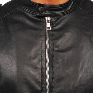 Vente en gros Veste en cuir élégante avec logo personnalisé OEM pour hommes avec broderie serviette Veste en cuir véritable - Product Image 6