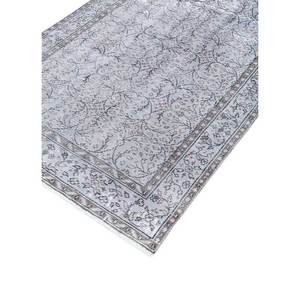 Vintage 9x12 <b>Wool</b> Rug Grey & Black Hand Knotted Medallion Rectangle Puzzle Abstract Patterns for Home Entryway Hallway-Pae-639 - Product Image 2