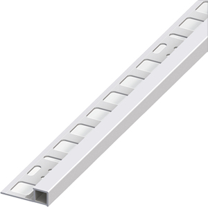 Profilo Quadrato Chiuso Jolly in Alluminio Argento Satinato mm 12,5x2,5 Metri - Product Image 1