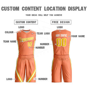 Youth Basketball Uniform Sets <b>Shirts</b> and Shorts Team Name Customized Sublimation Basketball Uniform Bsci, <b>Polyester</b>, Sportswear - Product Image 6