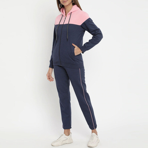 Ensemble de survêtement personnalisé à capuche pour femmes, 2 pièces, taille plus, coupe régulière, jogging, 100% coton, réversible, service OEM, prix raisonnable - Product Image 2