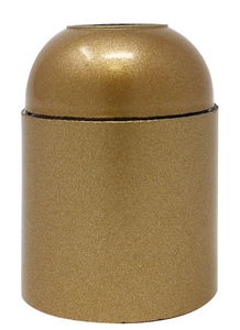 Portalampada E27 in bachelite, corpo liscio color oro (Koala H038831) - Product Image 1