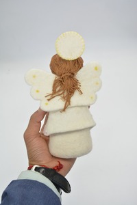 Muñeca de Hada de Fieltro de Lana 100% Hecha a Mano con Diseño Personalizado, Juguete de Hada Suave y Ecológico para Niños y Regalos - Product Image 2